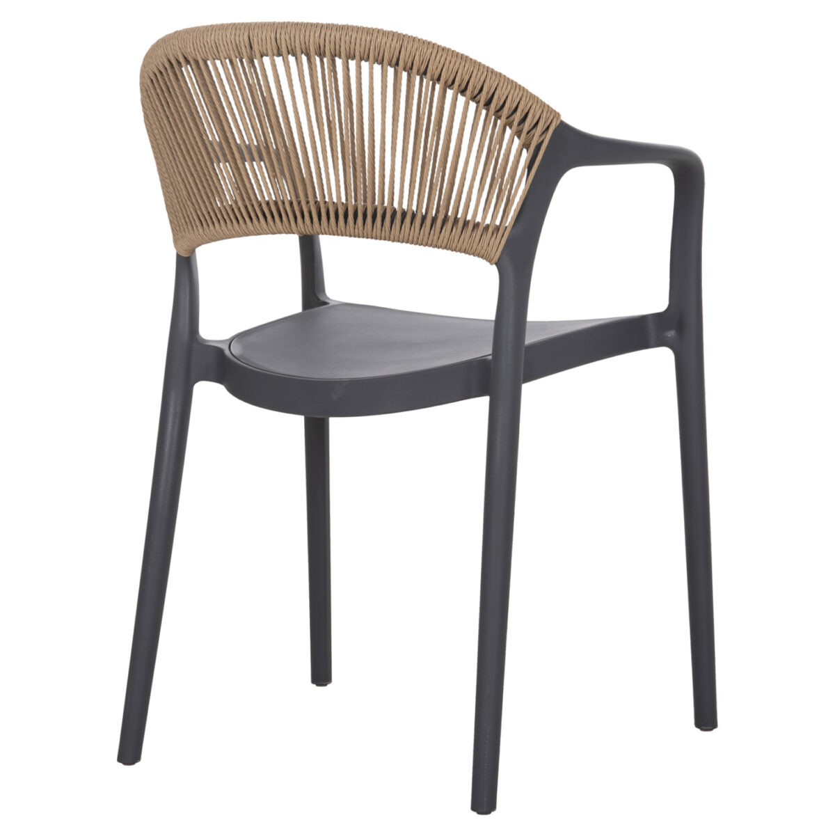 ΠΟΛΥΘΡΟΝΑ ΠΟΛΥΠΡΟΠΥΛΕΝΙΟΥ EVA LH10.6155.10 ΓΚΡΙ ΜΕ ΜΠΕΖ ΣΧΟΙΝΙ 56,5x53x80Υεκ. - Image 5