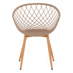 ΠΟΛΥΘΡΟΝΑ ΠΟΛΥΠΡΟΠΥΛΕΝΙΟΥ ΚΑΠΟΥΤΣΙΝΟ ΜΕΤΑΛΛΙΚΑ ΠΟΔΙΑ ARIADNE LH10.8001.13 63x56x80Y εκ. - Image 3