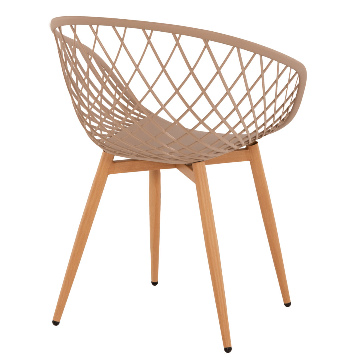 ΠΟΛΥΘΡΟΝΑ ΠΟΛΥΠΡΟΠΥΛΕΝΙΟΥ ΚΑΠΟΥΤΣΙΝΟ ΜΕΤΑΛΛΙΚΑ ΠΟΔΙΑ ARIADNE LH10.8001.13 63x56x80Y εκ. - Image 5