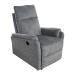 ΠΟΛΥΘΡΟΝΑ RELAX ΜΕ ΗΛΕΚΤΡΙΚΗ ΑΝΑΚΛΙΣΗ SYNTHIA LH10.3309.03 ΓΚΡΙ ΥΦΑΣΜΑ 75x86x100Yεκ