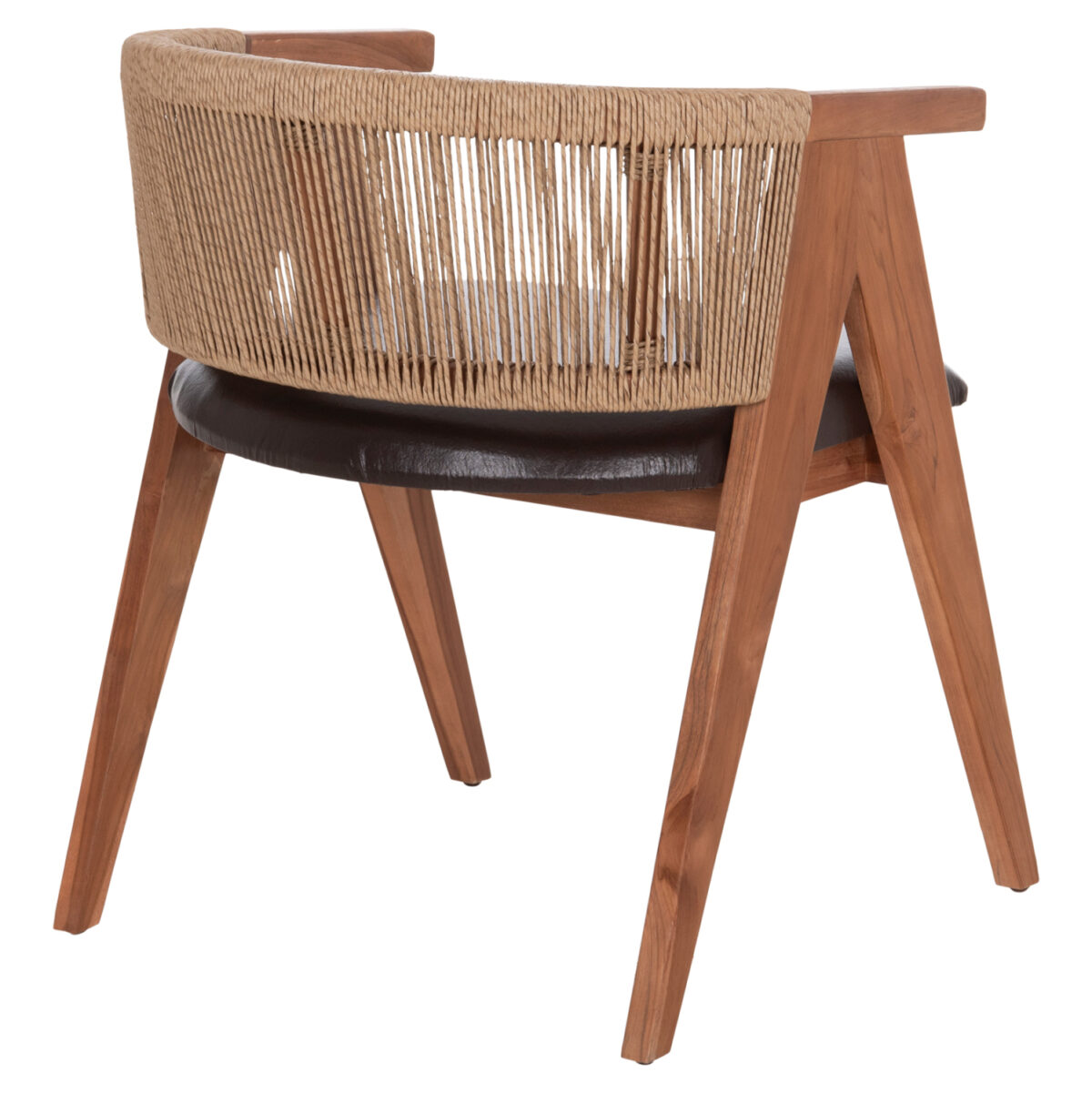 ΠΟΛΥΘΡΟΝΑ ΤΡΑΠΕΖΑΡΙΑΣ BRANN LH10.18238.11 ΞΥΛΟ ΤΕΑΚ-ΚΑΦΕ PU-ΣΧΟΙΝΙ 60x67x76Υεκ. - Image 5