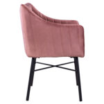 ΠΟΛΥΘΡΟΝΑΚΙ ALLYSA LH10.8518.02 ΑΠΟ ΒΕΛΟΥΔΟ ΣΑΠΙΟ ΜΗΛΟ 57x58x84Υ εκ. - Image 4