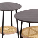 ΣΕΤ 2ΤΜΧ ΤΡΑΠΕΖΙΑ ΣΑΛΟΝΙΟΥ SEWELL LH10.21087 MDF-ΜΕΤΑΛΛΟ-ΣΥΝΘΕΤΙΚΟ RATTAN Φ80εκ & Φ45εκ - Image 4