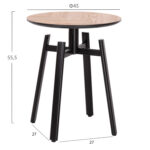 ΣΕΤ 2ΤΜΧ ΤΡΑΠΕΖΙΑ ΣΑΛΟΝΙΟΥ NORTON LH10.21088 MDF-ΜΕΤΑΛΛΟ Φ80εκ & Φ45εκ - Image 3