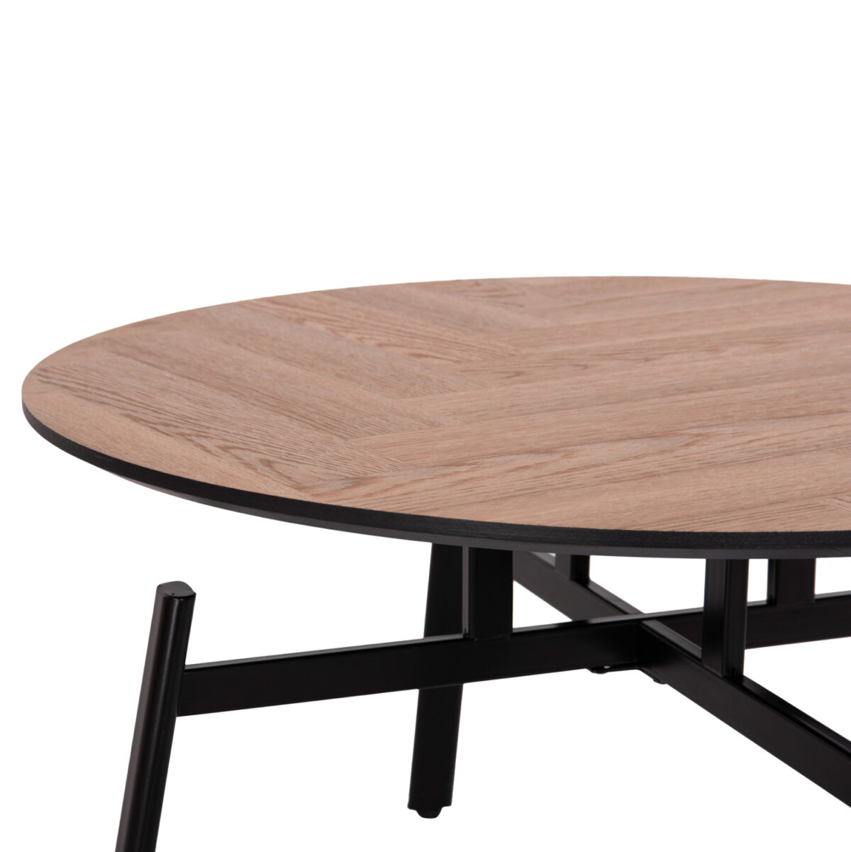 ΣΕΤ 2ΤΜΧ ΤΡΑΠΕΖΙΑ ΣΑΛΟΝΙΟΥ NORTON LH10.21088 MDF-ΜΕΤΑΛΛΟ Φ80εκ & Φ45εκ - Image 5