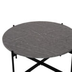 ΣΕΤ 2ΤΜΧ ΤΡΑΠΕΖΙΑ ΣΑΛΟΝΙΟΥ RONDA LH10.21089.01 MDF ΓΚΡΙ ΜΑΡΜΑΡΟ Φ80εκ & Φ50εκ - Image 5