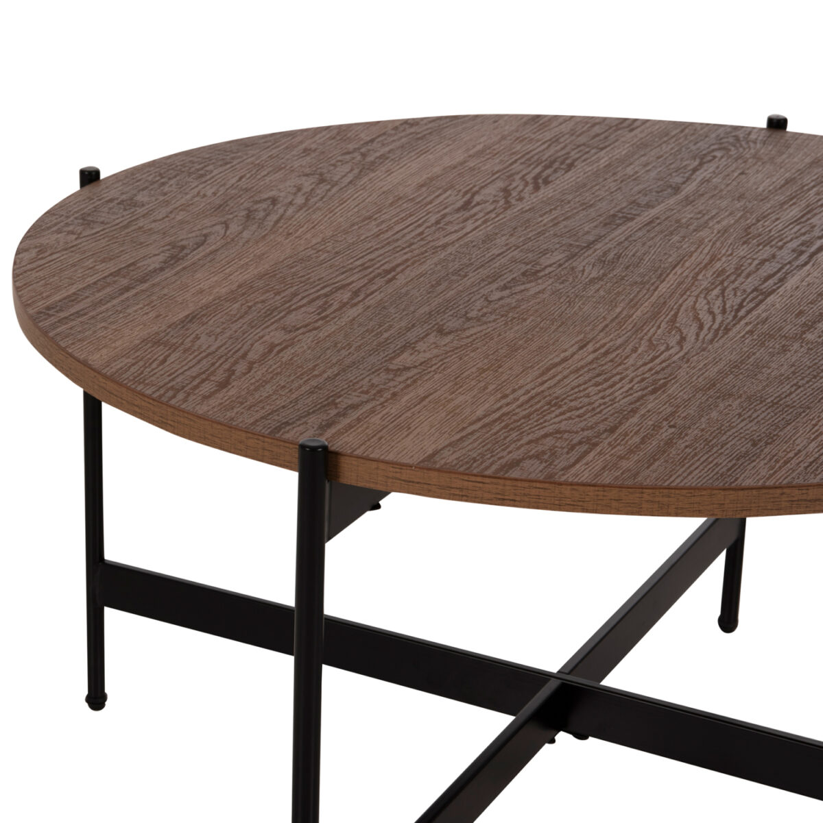ΣΕΤ 2ΤΜΧ ΤΡΑΠΕΖΙΑ ΣΑΛΟΝΙΟΥ RONDA LH10.21089.03 MDF ΣΕ ΚΑΡΥΔΙ ΧΡΩΜΑ Φ80εκ & Φ50εκ - Image 4