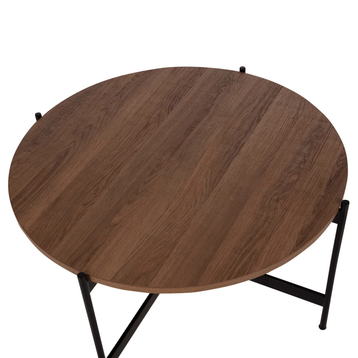 ΣΕΤ 2ΤΜΧ ΤΡΑΠΕΖΙΑ ΣΑΛΟΝΙΟΥ RONDA LH10.21089.03 MDF ΣΕ ΚΑΡΥΔΙ ΧΡΩΜΑ Φ80εκ & Φ50εκ - Image 5