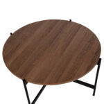 ΣΕΤ 2ΤΜΧ ΤΡΑΠΕΖΙΑ ΣΑΛΟΝΙΟΥ RONDA LH10.21089.03 MDF ΣΕ ΚΑΡΥΔΙ ΧΡΩΜΑ Φ80εκ & Φ50εκ - Image 5