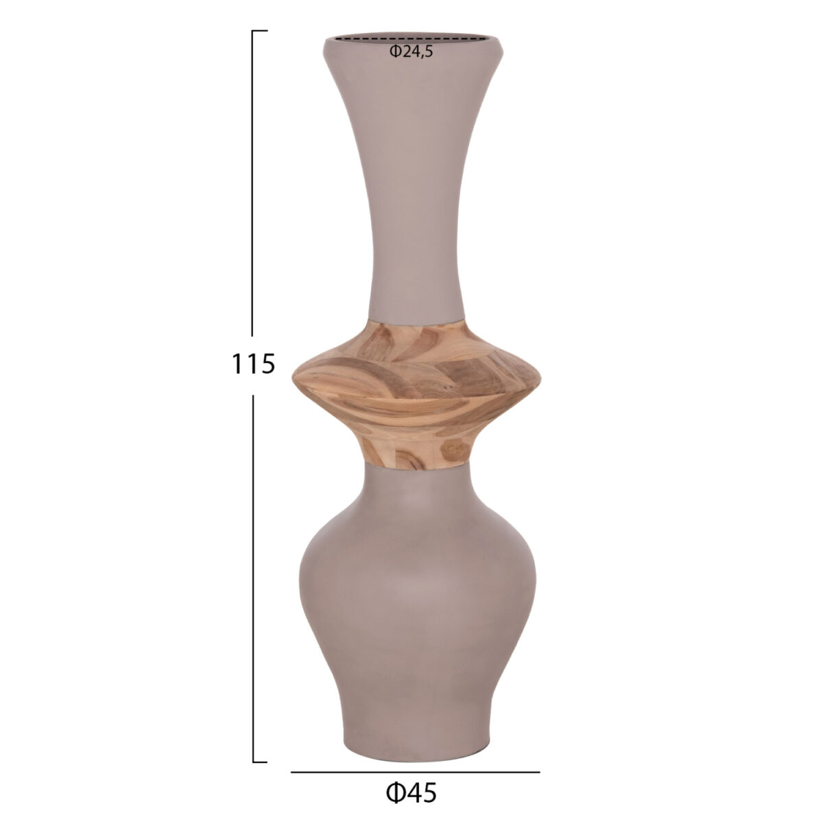 ΣΕΤ 3ΤΜΧ ΔΙΑΚΟΣΜΗΤΙΚΑ ΒΑΖΑ ΔΑΠΕΔΟΥ NEBULA LH10.21139.02 FIBER CEMENT-ΞΥΛΟ ΤΕΑΚ - Image 4