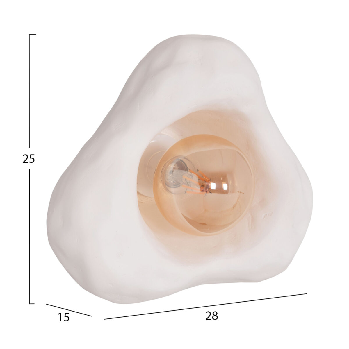 ΣΕΤ 3TMX ΕΠΙΤΟΙΧΙA ΦΩΤΙΣΤΙΚA LUXON LH10.10725.01 FIBER CEMENT ΣΕ ΛΕΥΚΟ [S-M-L] - Image 4