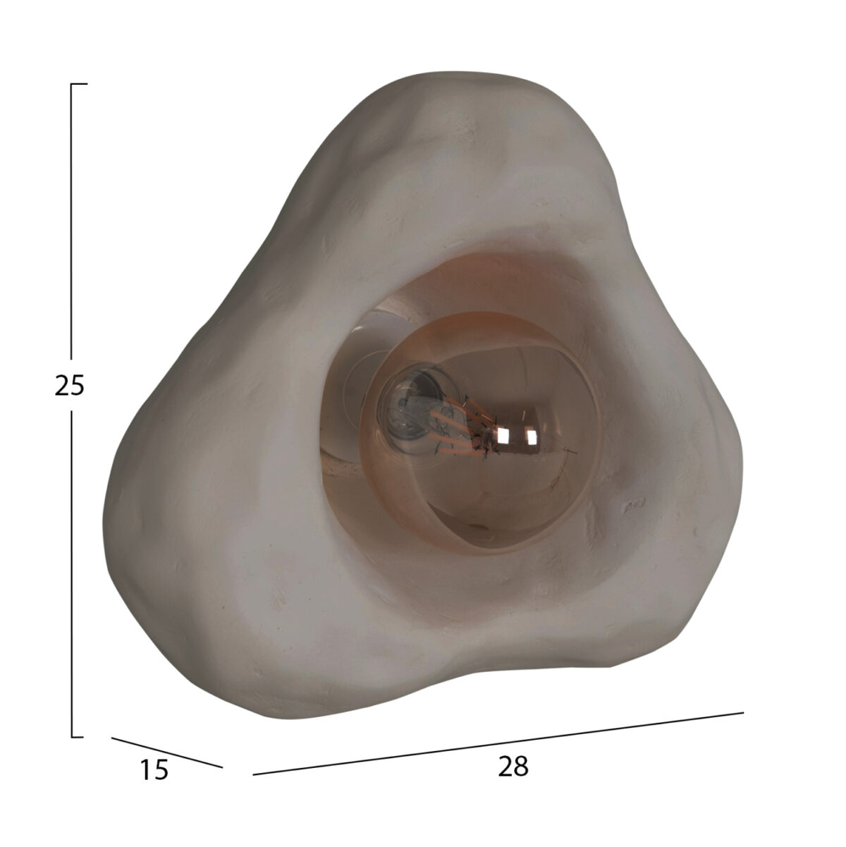 ΣΕΤ 3TMX ΕΠΙΤΟΙΧΙA ΦΩΤΙΣΤΙΚA LUXON LH10.10725.02 FIBER CEMENT ΣΕ ΓΚΡΙ [S-M-L] - Image 2
