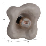 ΣΕΤ 3TMX ΕΠΙΤΟΙΧΙA ΦΩΤΙΣΤΙΚA LUXON LH10.10725.02 FIBER CEMENT ΣΕ ΓΚΡΙ [S-M-L] - Image 3