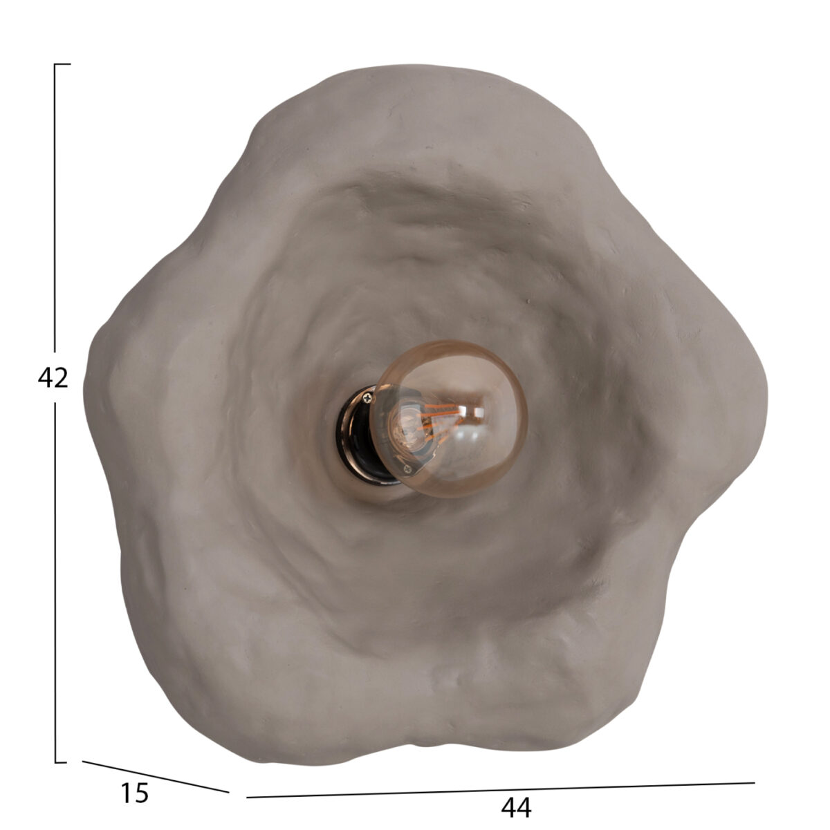 ΣΕΤ 3TMX ΕΠΙΤΟΙΧΙA ΦΩΤΙΣΤΙΚA LUXON LH10.10725.02 FIBER CEMENT ΣΕ ΓΚΡΙ [S-M-L] - Image 4