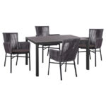 ΣΕΤ 5 ΤΜΧ ΑΛΟΥΜΙΝΙΟΥ ΜΕ ΤΡΑΠΕΖΙ 140Χ80Χ75,5Υ LH10.10517