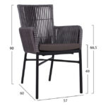 ΣΕΤ 5 ΤΜΧ ΑΛΟΥΜΙΝΙΟΥ ΜΕ ΤΡΑΠΕΖΙ 140Χ80Χ75,5Υ LH10.10517 - Image 3