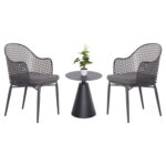 ΣΕΤ LOUNGE 3TMX ΕΞ.ΧΩΡΟΥ OREGO LH10.21106.01 ΑΛΟΥΜΙΝΙΟ ΣΕ ΣΚΟΥΡΟ ΓΚΡΙ