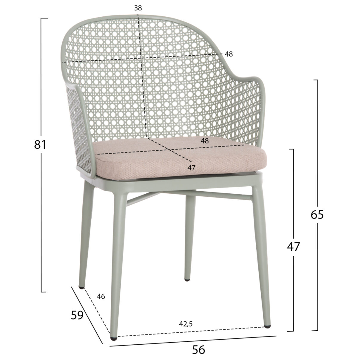 ΣΕΤ LOUNGE 3TMX ΕΞ.ΧΩΡΟΥ OREGO LH10.21106.06 ΑΛΟΥΜΙΝΙΟ ΣΕ ΦΥΣΤΙΚΙ - Image 2