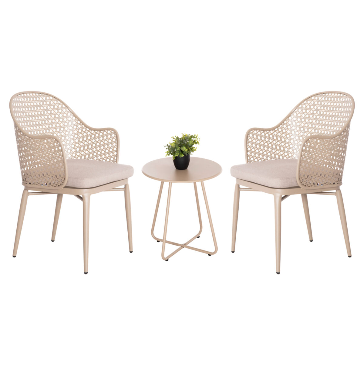 ΣΕΤ LOUNGE 3TMX ΕΞ.ΧΩΡΟΥ OREGO LH10.21107.03 ΑΛΟΥΜΙΝΙΟ & ΜΕΤΑΛΛΟ ΣΕ ΚΑΠΟΥΤΣΙΝΟ - Image 1