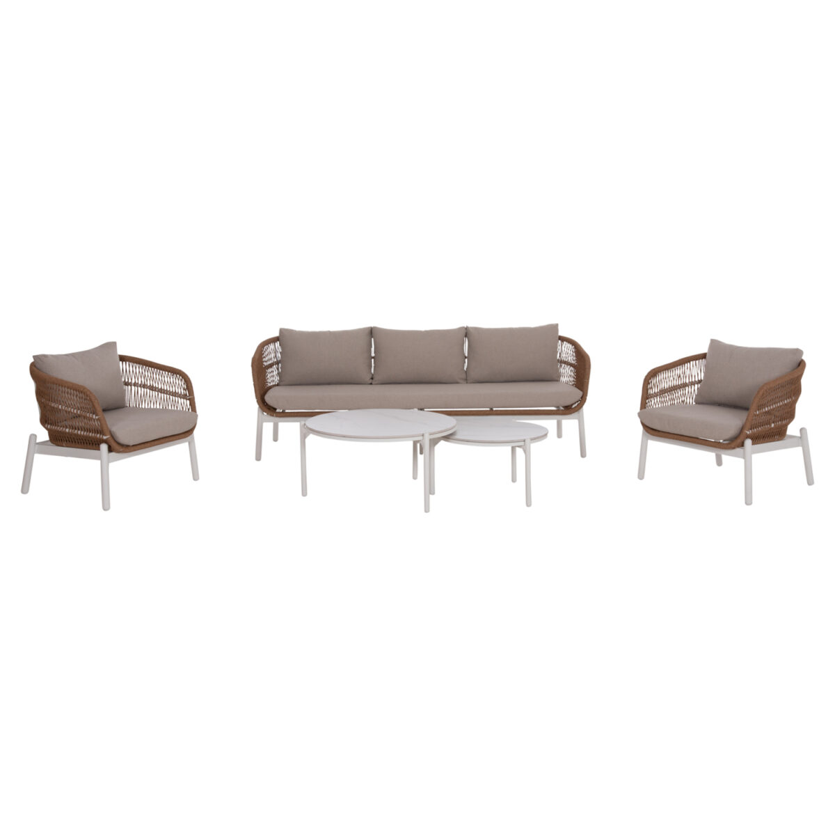 ΣΕΤ ΣΑΛΟΝΙ ΕΞ.ΧΩΡΟΥ 5ΤΜΧ MEMFIS LH10.6470.03 ΑΛΟΥΜΙΝΙΟ-ΣΧΟΙΝΙ-ΚΕΡΑΜΙΚΟ TOP--ΛΕΥΚΟ - Image 1