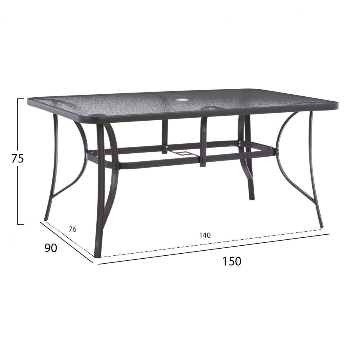 ΣΕΤ ΤΡΑΠΕΖΑΡΙΑ 7ΤΜΧ ΤΡΑΠΕΖΙ BRUNO 150X90 ΜΕ ΠΟΛΥΘΡΟΝΕΣ TEXTILINE ΓΚΡΙ LH10.11471 - Image 2