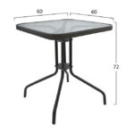 ΣΕΤ ΤΡΑΠΕΖΑΡΙΑΣ 3ΤΜΧ ΜΕ 2 ΚΑΡΕΚΛΕΣ & 1 ΤΡΑΠΕΖΙ 60x60 LH10.5183.01 - Image 2