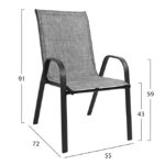 ΣΕΤ ΤΡΑΠΕΖΑΡΙΑΣ 3ΤΜΧ ΜΕ 2 ΚΑΡΕΚΛΕΣ & 1 ΤΡΑΠΕΖΙ 60x60 LH10.5183.01 - Image 3