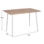 ΣΕΤ ΤΡΑΠΕΖΑΡΙΑΣ 5ΤΜΧ PALOMA LH10.10382 MDF TOP ΣΕ SONAMA--ΜΠΕΖ ΚΑΡΕΚΛΕΣ - Image 2