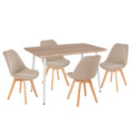 ΣΕΤ ΤΡΑΠΕΖΑΡΙΑΣ 5ΤΜΧ PALOMA LH10.10382 MDF TOP ΣΕ SONAMA--ΜΠΕΖ ΚΑΡΕΚΛΕΣ