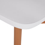 ΣΕΤ ΤΡΑΠΕΖΑΡΙΑΣ 5ΤΜΧ MINIMAL LH10.21172 MDF TOP ΣΕ ΛΕΥΚΟ-ΣΚΕΛΕΤΟΣ ΣΕ ΦΥΣΙΚΟ ΞΥΛΟΥ - Image 4