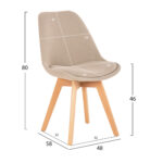 ΣΕΤ ΤΡΑΠΕΖΑΡΙΑΣ 5ΤΜΧ VEGAS LH10.21180 MDF TOP ΣΕ ΦΥΣΙΚΟ--ΥΦΑΣΜΑ ΜΠΕΖ - Image 3