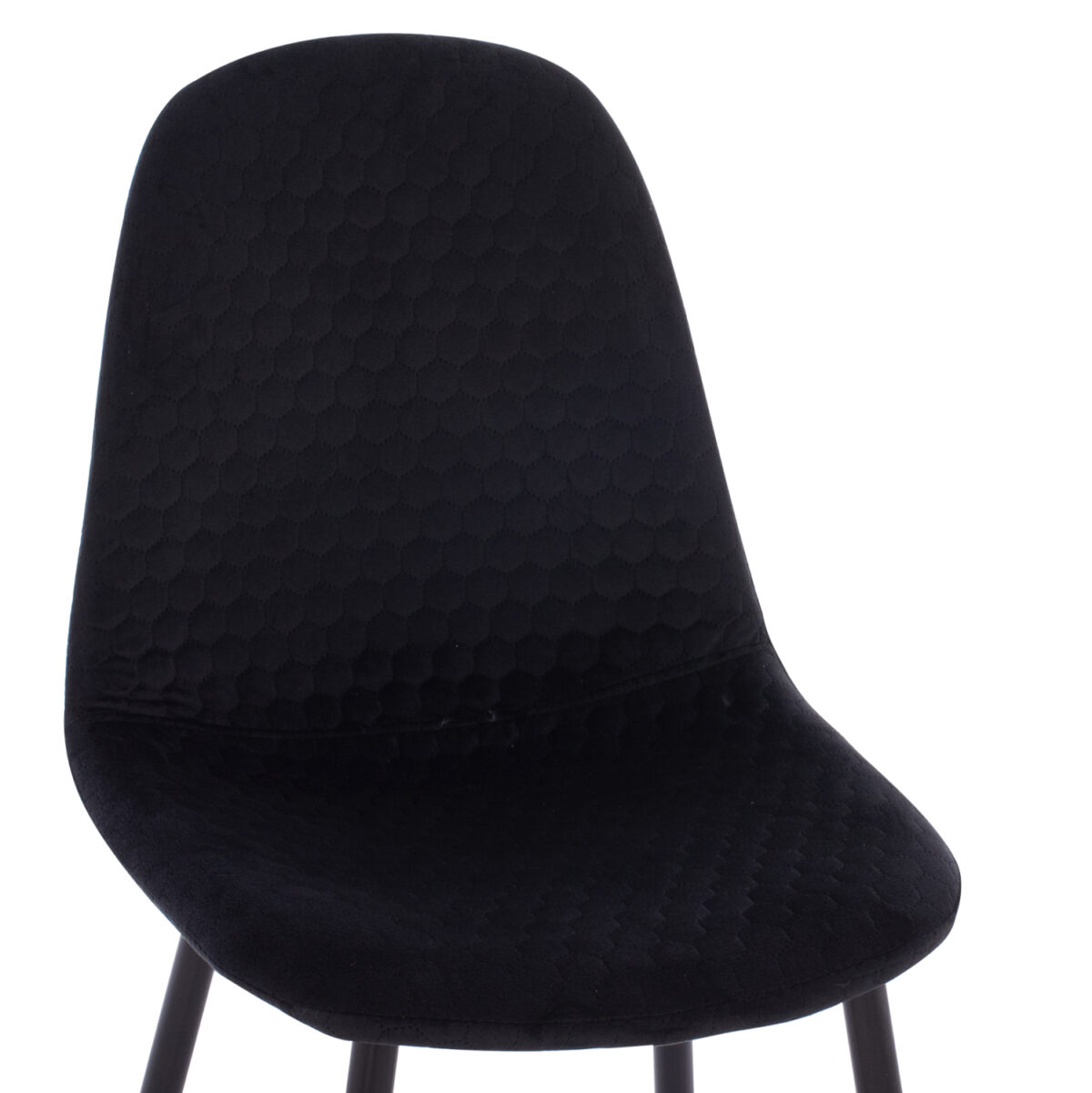 ΣΕΤ ΤΡΑΠΕΖΑΡΙΑΣ 5ΤΜΧ BROLIN LH10.21191 MDF TOP-ΜΕΤΑΛΛΙΚΑ ΠΟΔΙΑ-ΒΕΛΟΥΔΟ--ΜΑΥΡΟ - Image 4