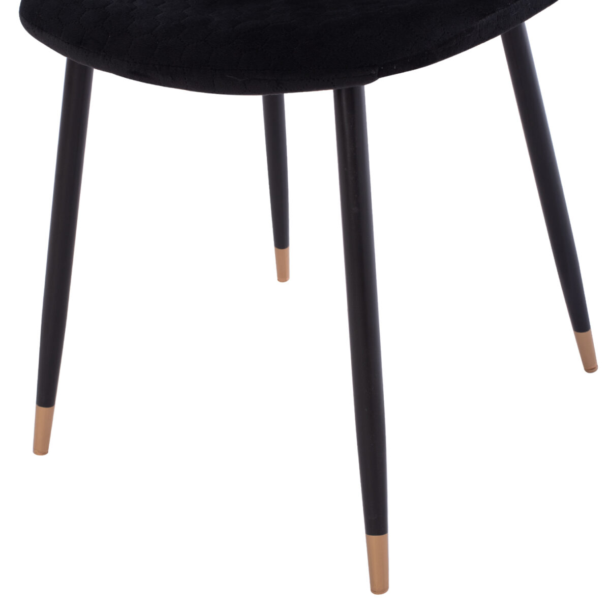 ΣΕΤ ΤΡΑΠΕΖΑΡΙΑΣ 5ΤΜΧ BROLIN LH10.21191 MDF TOP-ΜΕΤΑΛΛΙΚΑ ΠΟΔΙΑ-ΒΕΛΟΥΔΟ--ΜΑΥΡΟ - Image 5
