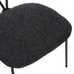 ΣΕΤ ΤΡΑΠΕΖΑΡΙΑΣ 5ΤΜΧ BROLIN LH10.21200 MDF TOP & ΜΕΤΑΛΛΟ ΜΑΥΡΟ-ΣΚΟΥΡΟ ΓΚΡΙ ΥΦΑΣΜΑ - Image 4