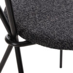 ΣΕΤ ΤΡΑΠΕΖΑΡΙΑΣ 5ΤΜΧ BROLIN LH10.21200 MDF TOP & ΜΕΤΑΛΛΟ ΜΑΥΡΟ-ΣΚΟΥΡΟ ΓΚΡΙ ΥΦΑΣΜΑ - Image 5