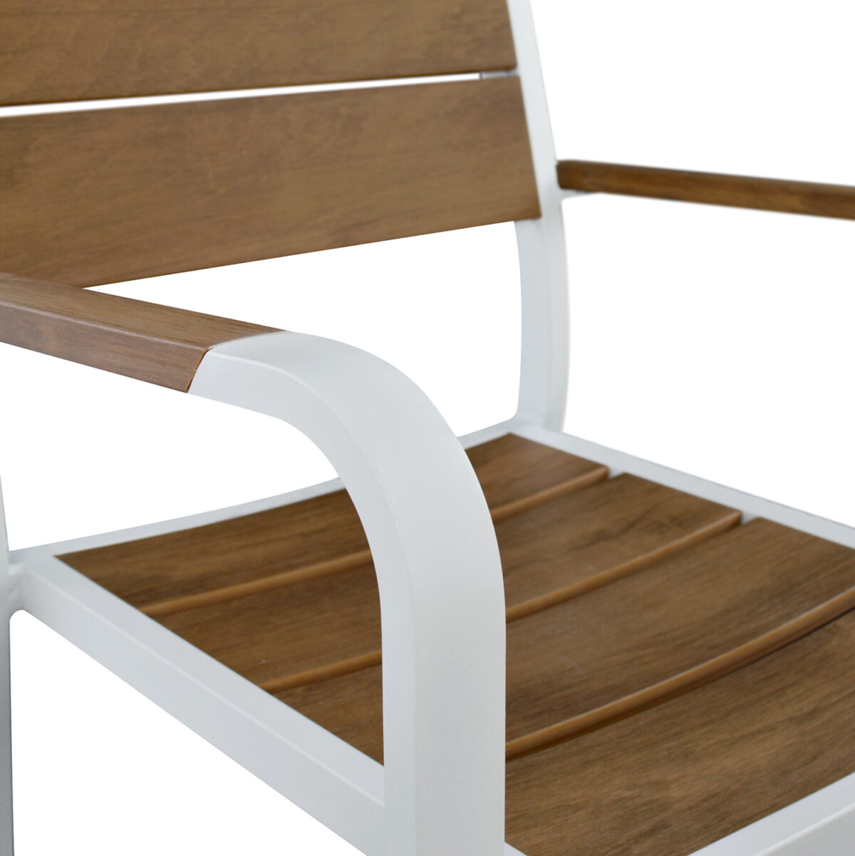 ΣΕΤ ΤΡΑΠΕΖΑΡΙΑΣ TABER LH10.10738.01 ΤΡΑΠΕΖΙ & 6 ΠΟΛΥΘΡΟΝΕΣ-ΑΛΟΥΜΙΝΙΟ & POLYWOOD-ΛΕΥΚΟ - Image 5