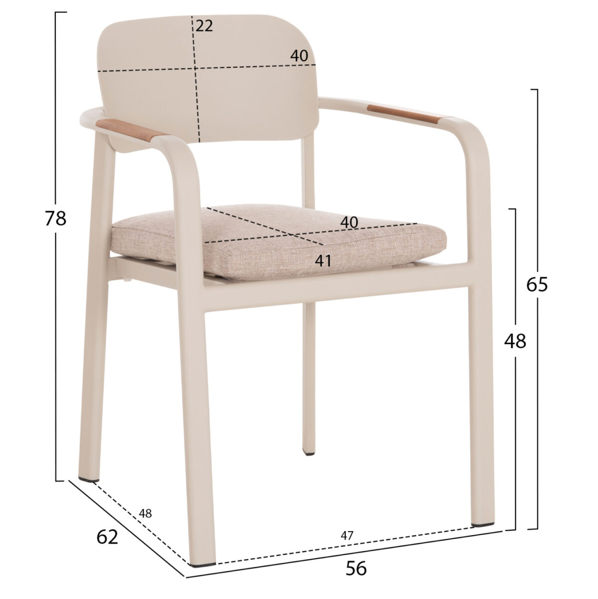ΣΕΤ ΤΡΑΠΕΖΑΡΙΑΣ ΕΞ.ΧΩΡΟΥ 6 ΘΕΣΕΩΝ ELARA LH10.10726.05 ΜΠΕΖ ΑΛΟΥΜΙΝΙΟ-ΕΠΕΚΤΕΙΝΟΜΕΝΟ ΤΡΑΠΕΖΙ - Image 3