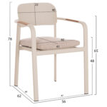 ΣΕΤ ΤΡΑΠΕΖΑΡΙΑΣ ΕΞ.ΧΩΡΟΥ 6 ΘΕΣΕΩΝ ELARA LH10.10726.05 ΜΠΕΖ ΑΛΟΥΜΙΝΙΟ-ΕΠΕΚΤΕΙΝΟΜΕΝΟ ΤΡΑΠΕΖΙ - Image 3