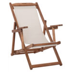 ΣΕΖΛΟΝΓΚ ΛΗΜΝΟΣ ΜΕ ΜΠΡΑΤΣΑ ΕΜΠ/ΣΜΟΣ ΚΑΡΥΔΙ ΜΕ PVC 2Χ1 ΕΚΡΟΥ LH10.11433.01 62,5x97x105εκ.