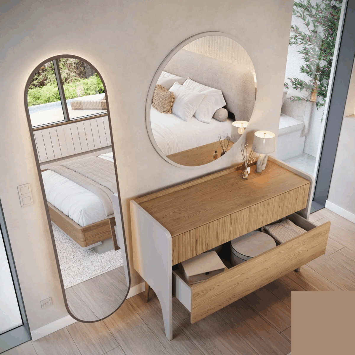 ΣΥΡΤΑΡΙΕΡΑ ΜΕ 2 ΣΥΡΤΑΡΙΑ 120 x 43 x 80 "ROME" - Image 2