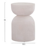 ΣΚΑΜΠΟ ΣΕΙΡΑ SANTORINI LH10.18041 ΠΟΛΥΡΗΤΙΝΗ ΣΕ ΥΠΟΛΕΥΚΟ Φ30,5x46Υεκ - Image 2