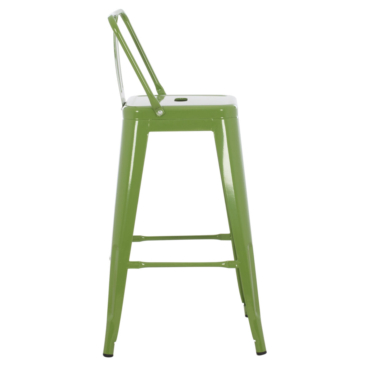 ΣΚΑΜΠΟ ΜΕΣΑΙΟΥ ΥΨΟΥΣ ΜΕΤΑΛΛΙΚΟ MELITA ΣΕ LIGHT OLIVE GREEN LH10.8574.13 42x42x98 εκ. - Image 4