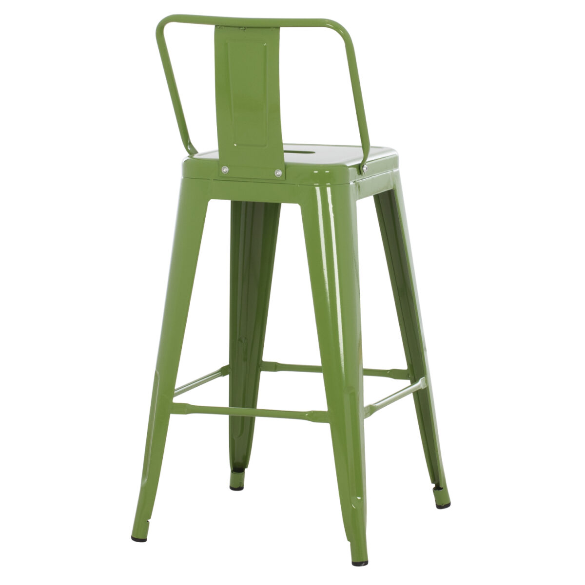 ΣΚΑΜΠΟ ΜΕΣΑΙΟΥ ΥΨΟΥΣ ΜΕΤΑΛΛΙΚΟ MELITA ΣΕ LIGHT OLIVE GREEN LH10.8574.13 42x42x98 εκ. - Image 5