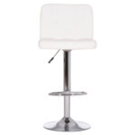 ΣΚΑΜΠΟ ΜΠΑΡ ΠΕΡΙΣΤΡΕΦΟΜΕΝΟ DIANA LH10.202.22 ΛΕΥΚΟ PU--ΜΕΤΑΛΛΟ ΧΡΩΜΙΟ 44x52x109Υεκ. - Image 3