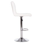 ΣΚΑΜΠΟ ΜΠΑΡ ΠΕΡΙΣΤΡΕΦΟΜΕΝΟ DIANA LH10.202.22 ΛΕΥΚΟ PU--ΜΕΤΑΛΛΟ ΧΡΩΜΙΟ 44x52x109Υεκ. - Image 4