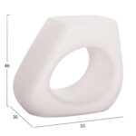 ΣΚΑΜΠΟ ΣΑΛΟΝΙΟΥ LANS LH10.4691.02 FIBER CEMENT ΣΕ ΛΕΥΚΟ--55x30x46Υεκ. - Image 2