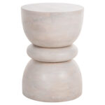 ΣΚΑΜΠΟ ΣΤΡΟΓΓΥΛΟ COIL LH10.9703 ΜΑΣΙΦ MANGO ΣΕ ΛΕΥΚΟ ΧΡΩΜΑ Φ35x51Υ εκ.