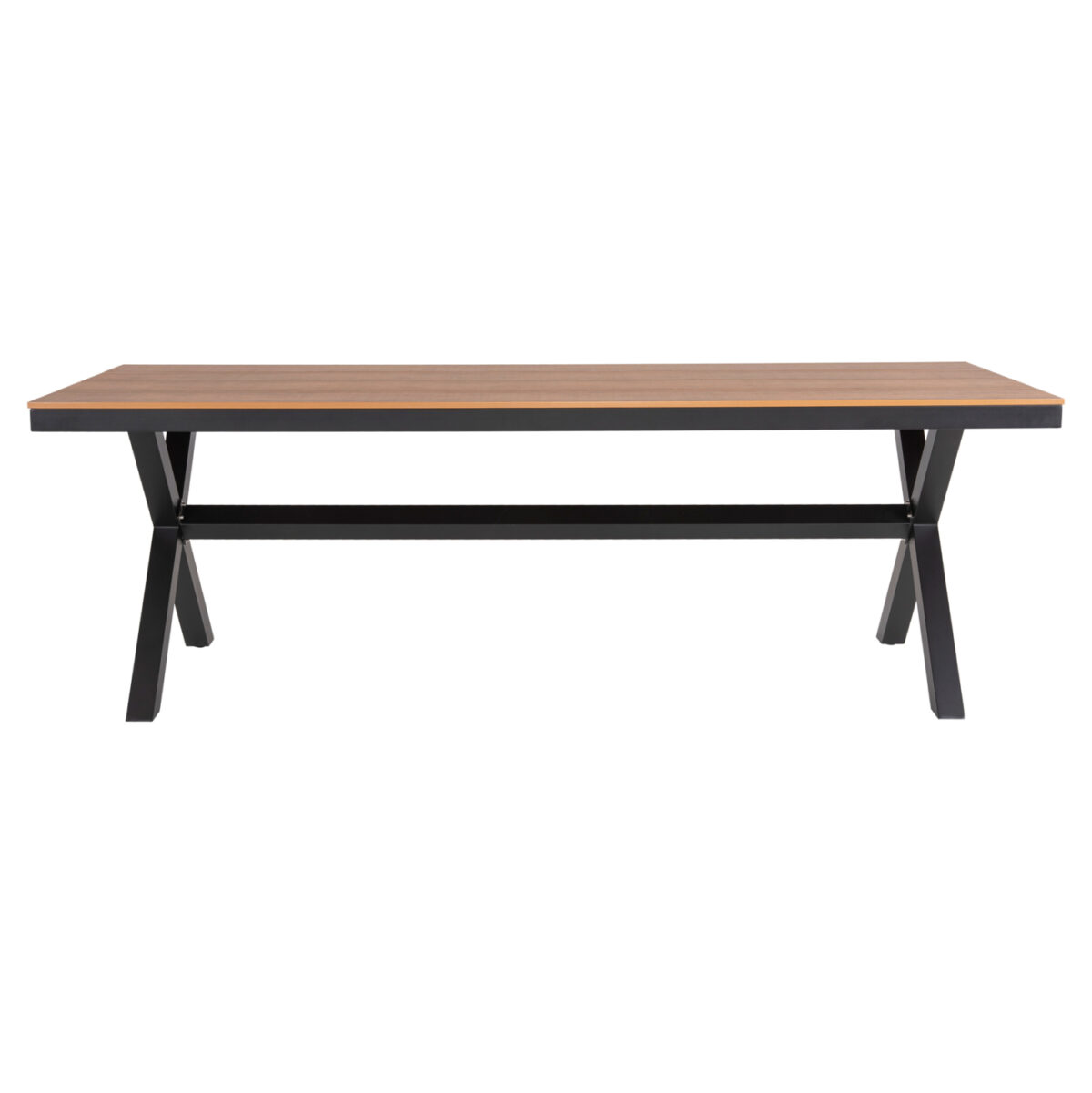 ΤΡΑΠΕΖΙ ΑΛΟΥΜΙΝΙΟΥ ΟΡΘΟΓΩΝΙΟ TAWNEE LH10.6039.01 ΑΝΘΡΑΚΙ-POLYWOOD ΦΥΣΙΚΟ 219,5x89,5x73Υ - Image 3