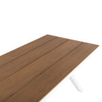 ΤΡΑΠΕΖΙ ΑΛΟΥΜΙΝΙΟΥ ΟΡΘΟΓΩΝΙΟ TAWNEE LH10.6039.02 ΛΕΥΚΟ-POLYWOOD ΦΥΣΙΚΟ 219,5x89,5x73Υ - Image 4