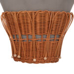 ΤΡΑΠΕΖΙ ΒΟΗΘΗΤΙΚΟ PERRAL LH10.18164.03S FIBER CEMENT ΓΚΡΙ-ΦΥΣΙΚΟ RATTAN--Φ42x36Υεκ - Image 5